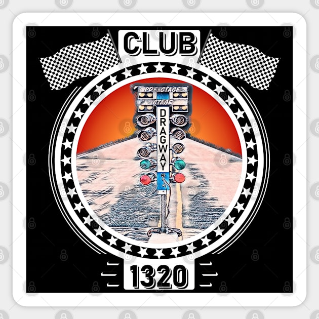 Club 1320 Dragway Drag Race Sticker by CharJens